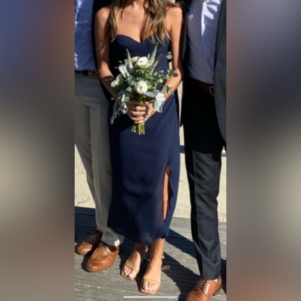 Reformation navy dress